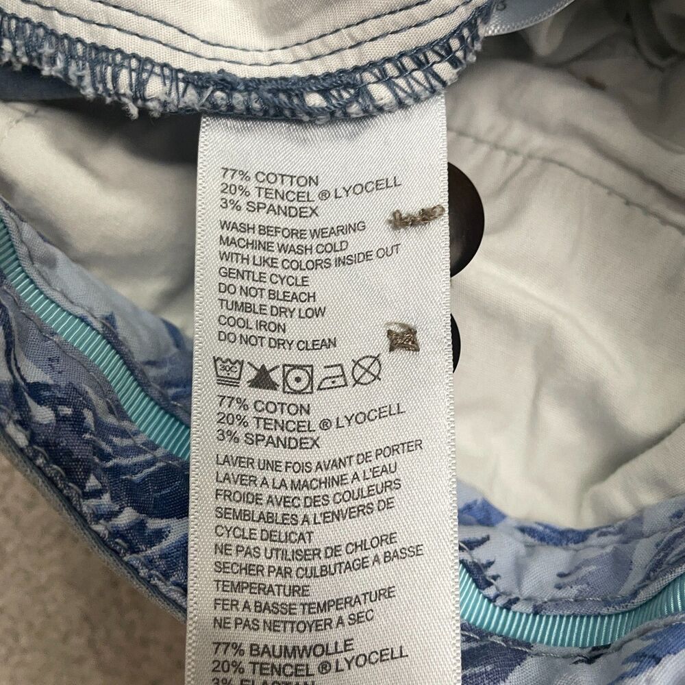 Tommy Bahama Chino Shorts Mens 36 Blue Pockets Cotton Blend Casual Outdoor 38x10 - Picture 3 of 13